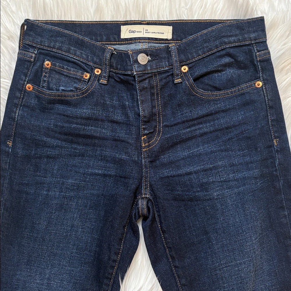 GAP Women's High Rise Jeans - Dark Blue - Picture 4 of 10